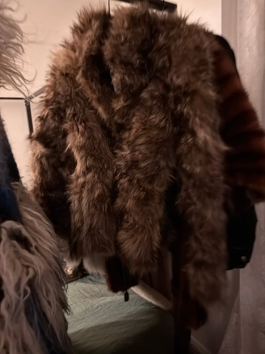 Raccoon fur jacket JM 5
