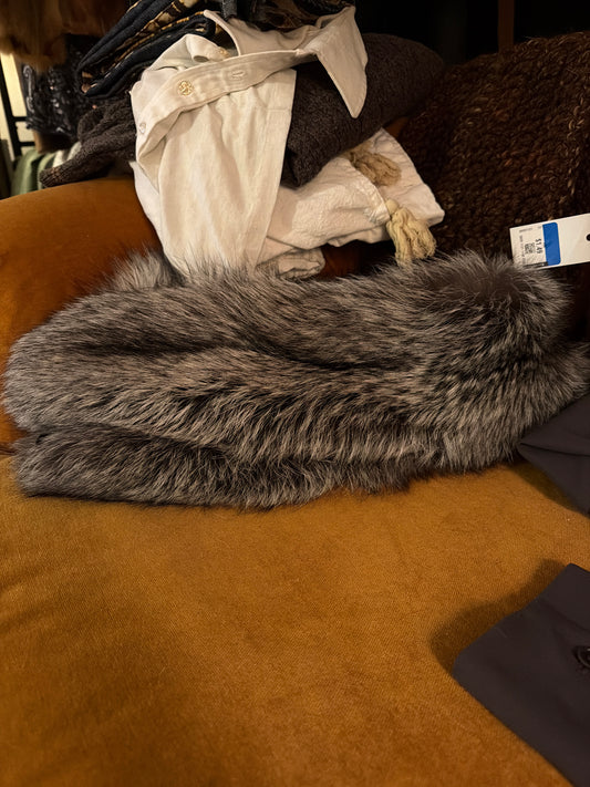 Silver fox fur wrap JM 84