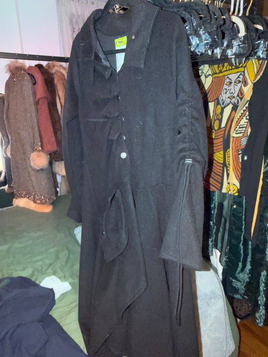 Coat black wool JM 30