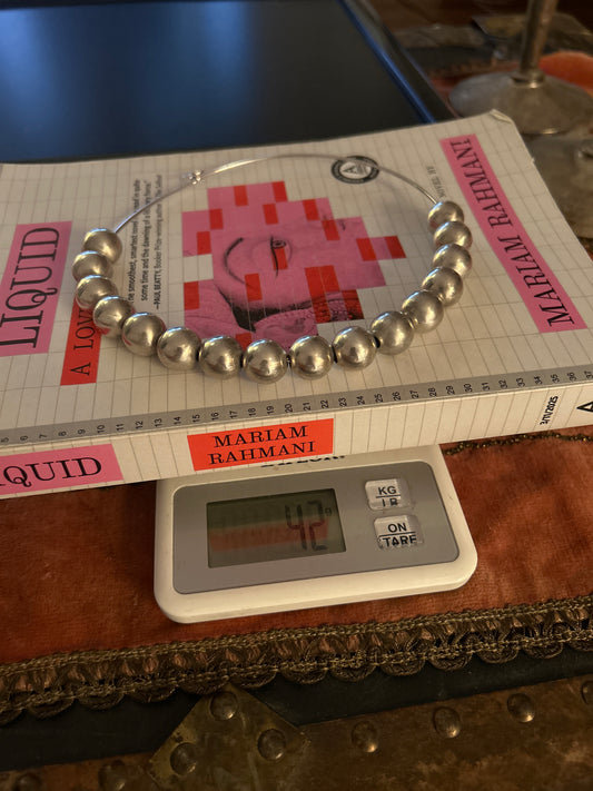 Beaded sterling necklace 01509E