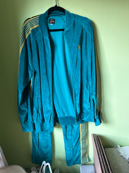 Needles turquoise track suit set