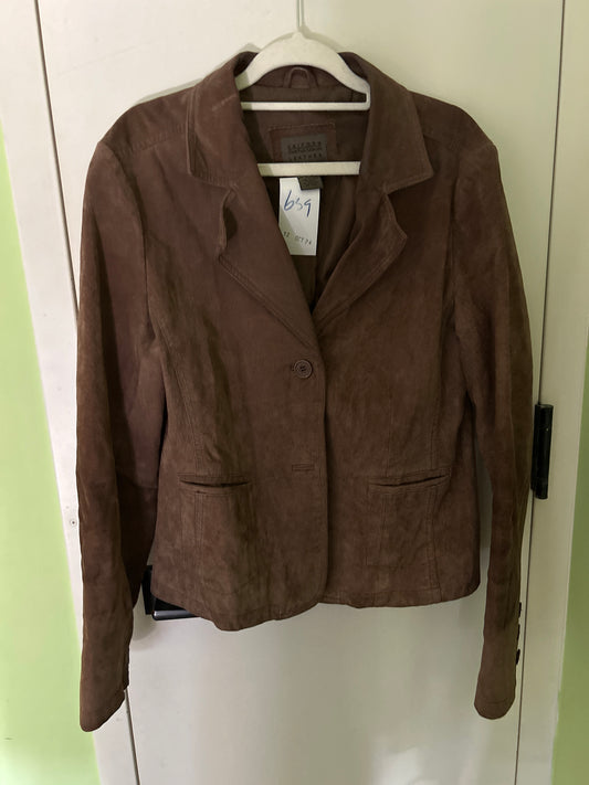 Brown suede blazer