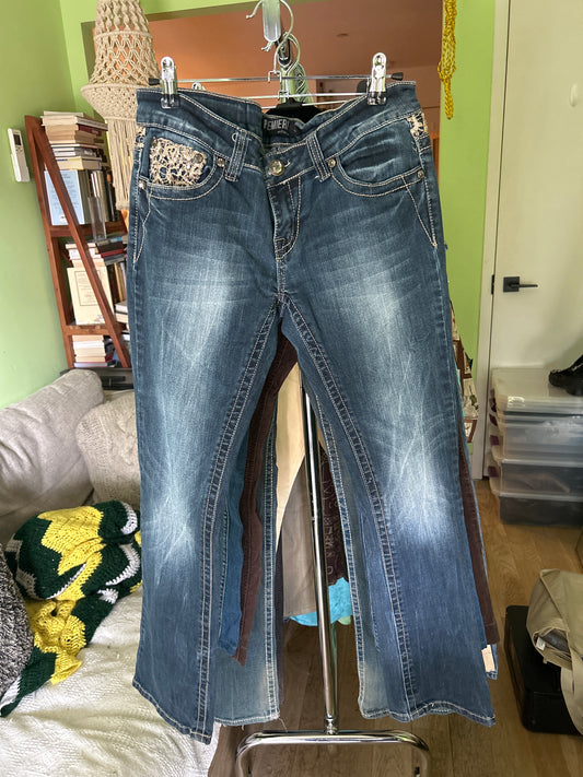 Y2K bedazzled denim