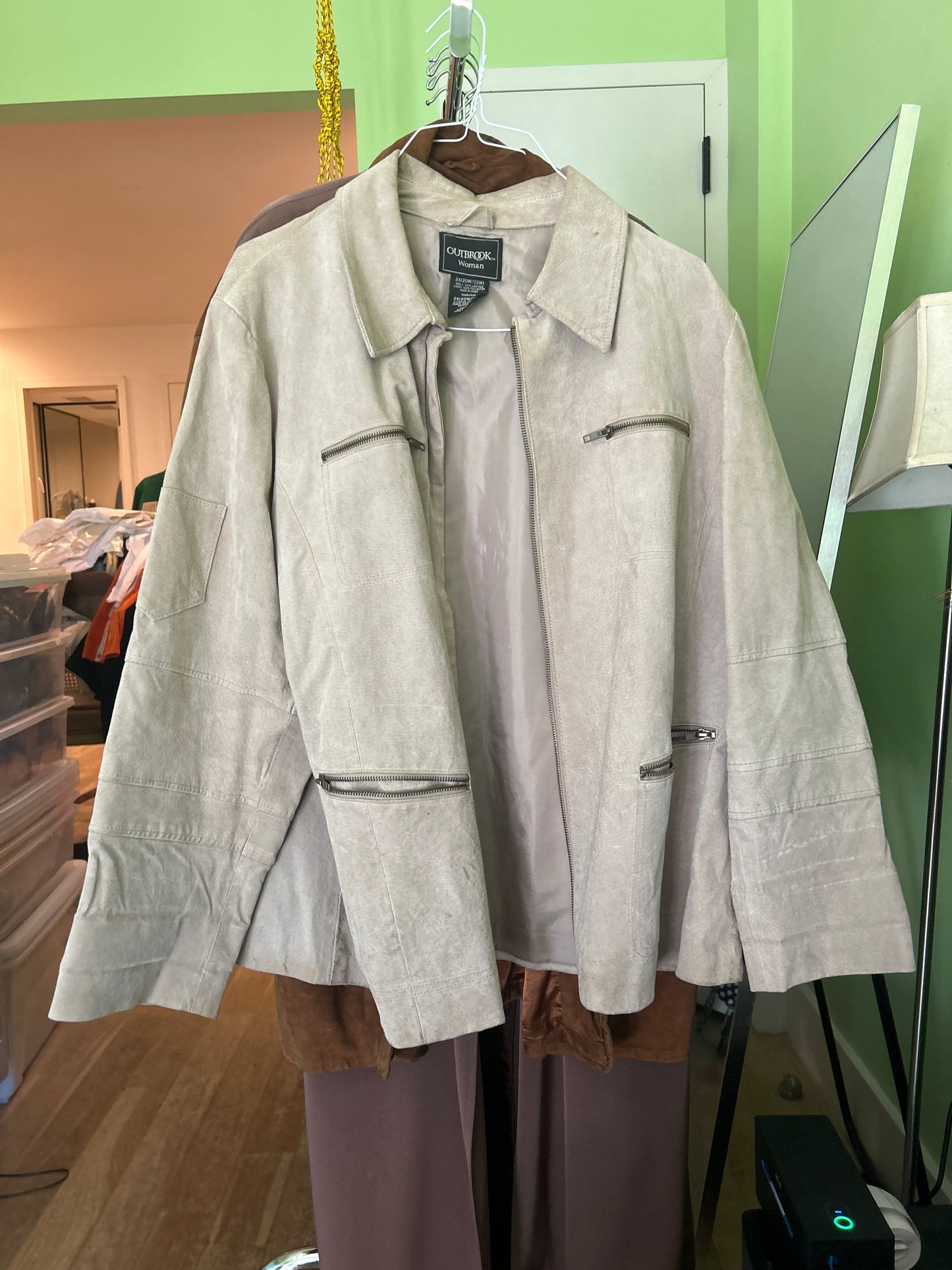 Tan suede jacket