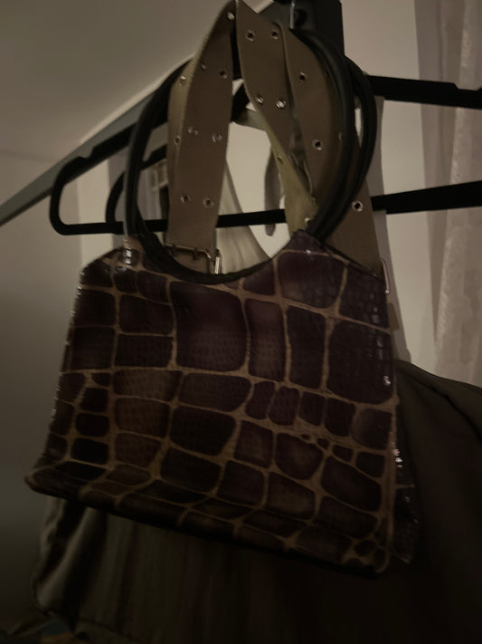 Zebra print bag