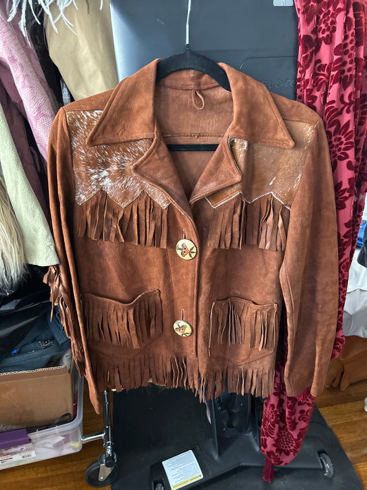 JM 70s fringe suede jacket 218 015039