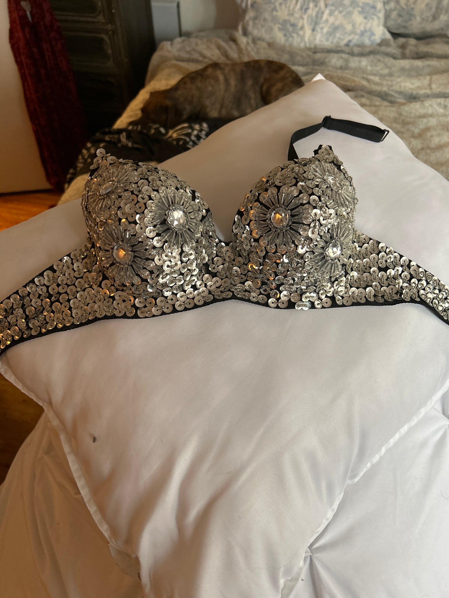 Bedazzled bra