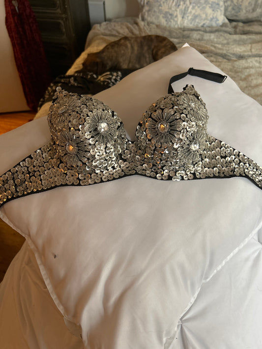 Bedazzled bra