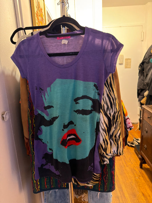 Betsey Johnson purple top JM 3B