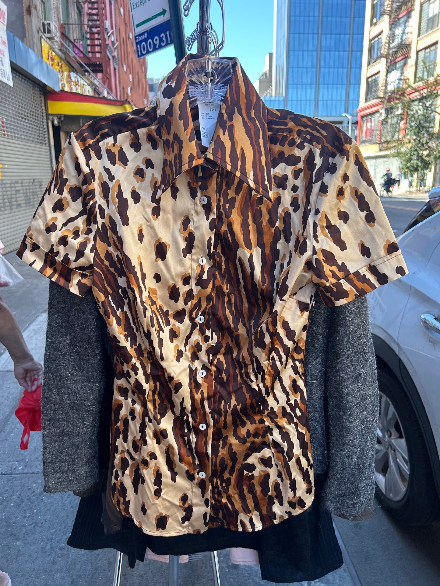 Dolce animal print top 0150BW