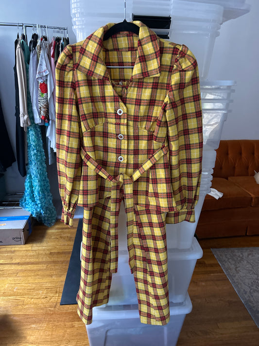 70s plaid suit JM 303