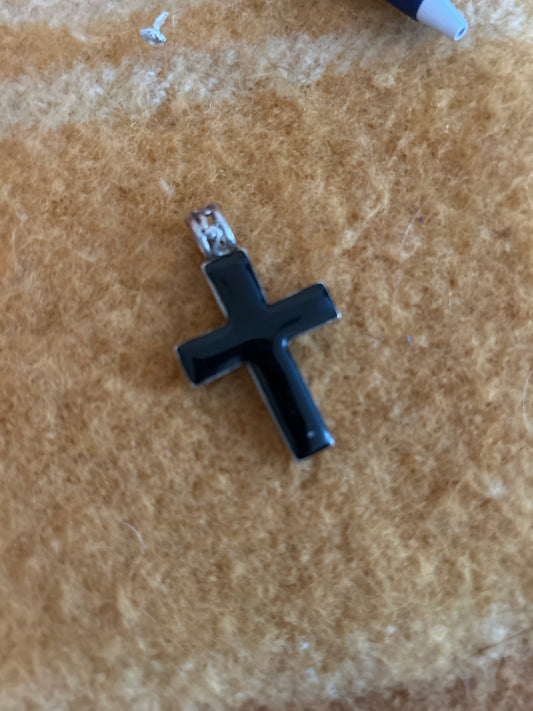 Black cross pendant