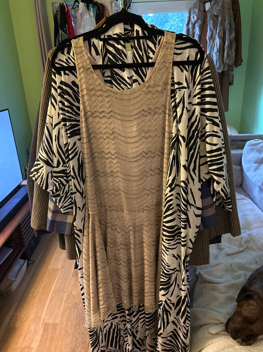 Nude beaded dress