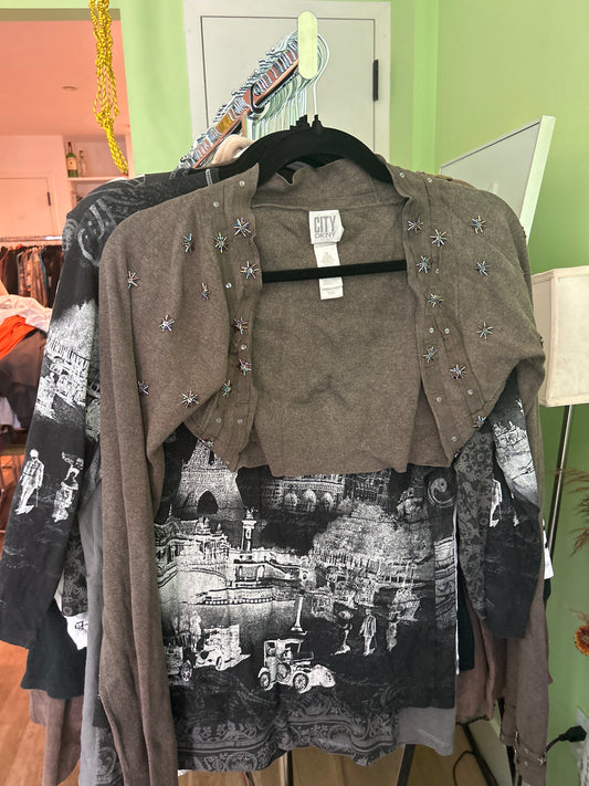 DKNY shrug