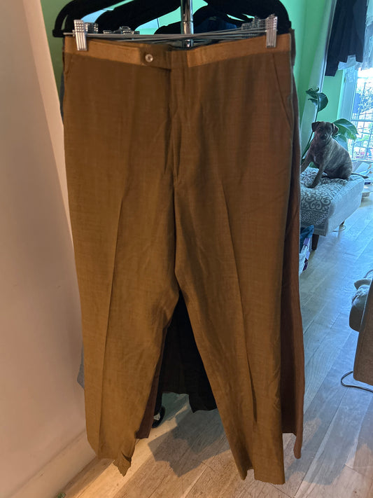 Belt ease green/brown slacks sz 33