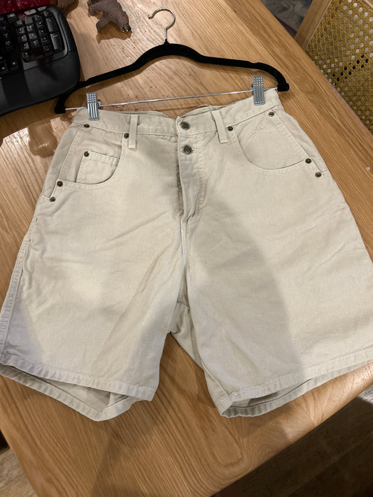Zena denim shorts in ecru