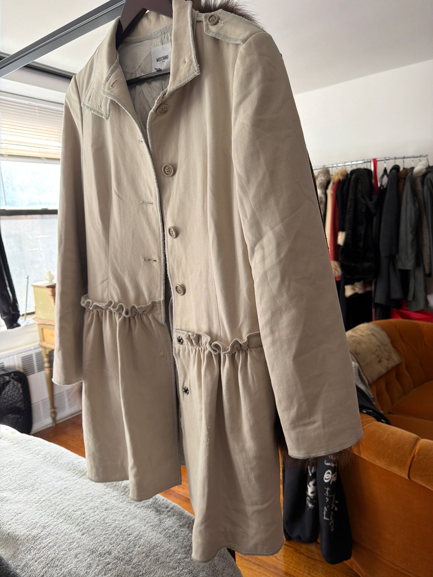Moschino jacket with ruffle