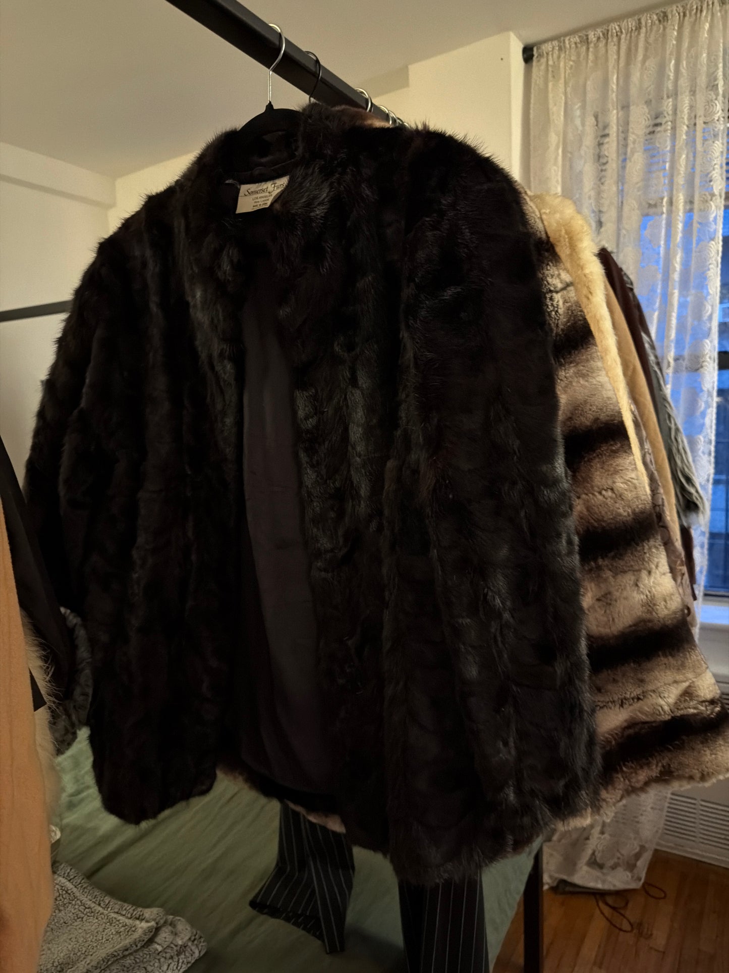 Black mink jacket JM 12