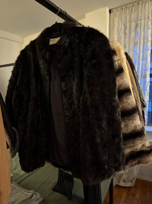 Black mink jacket JM 12