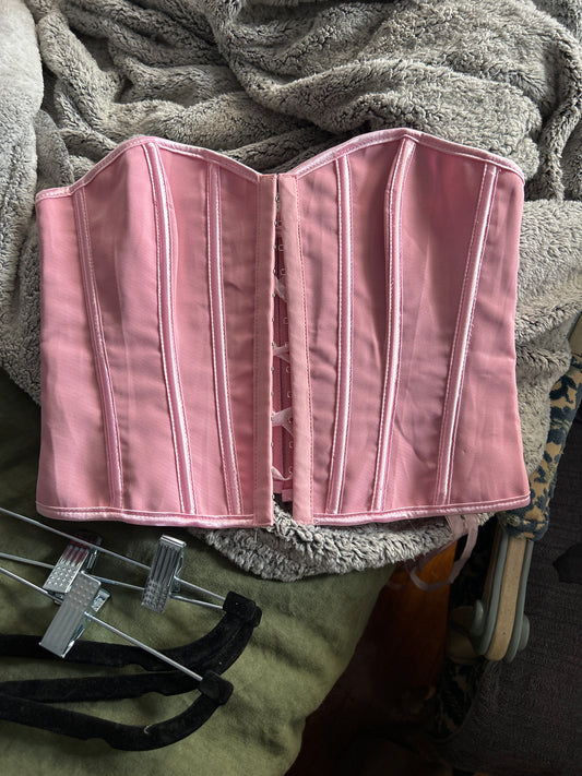 Pink corset top