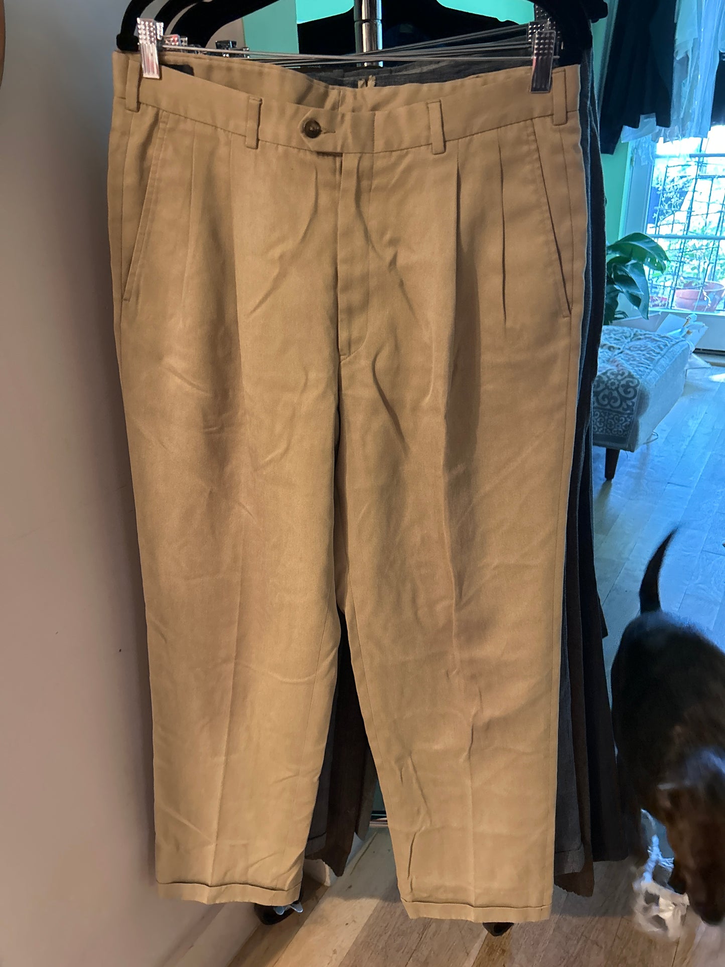 Tan Patrick James slacks sz 34