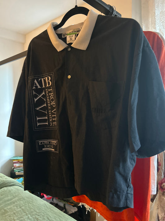 Navy pinstripe / kappa alpho top