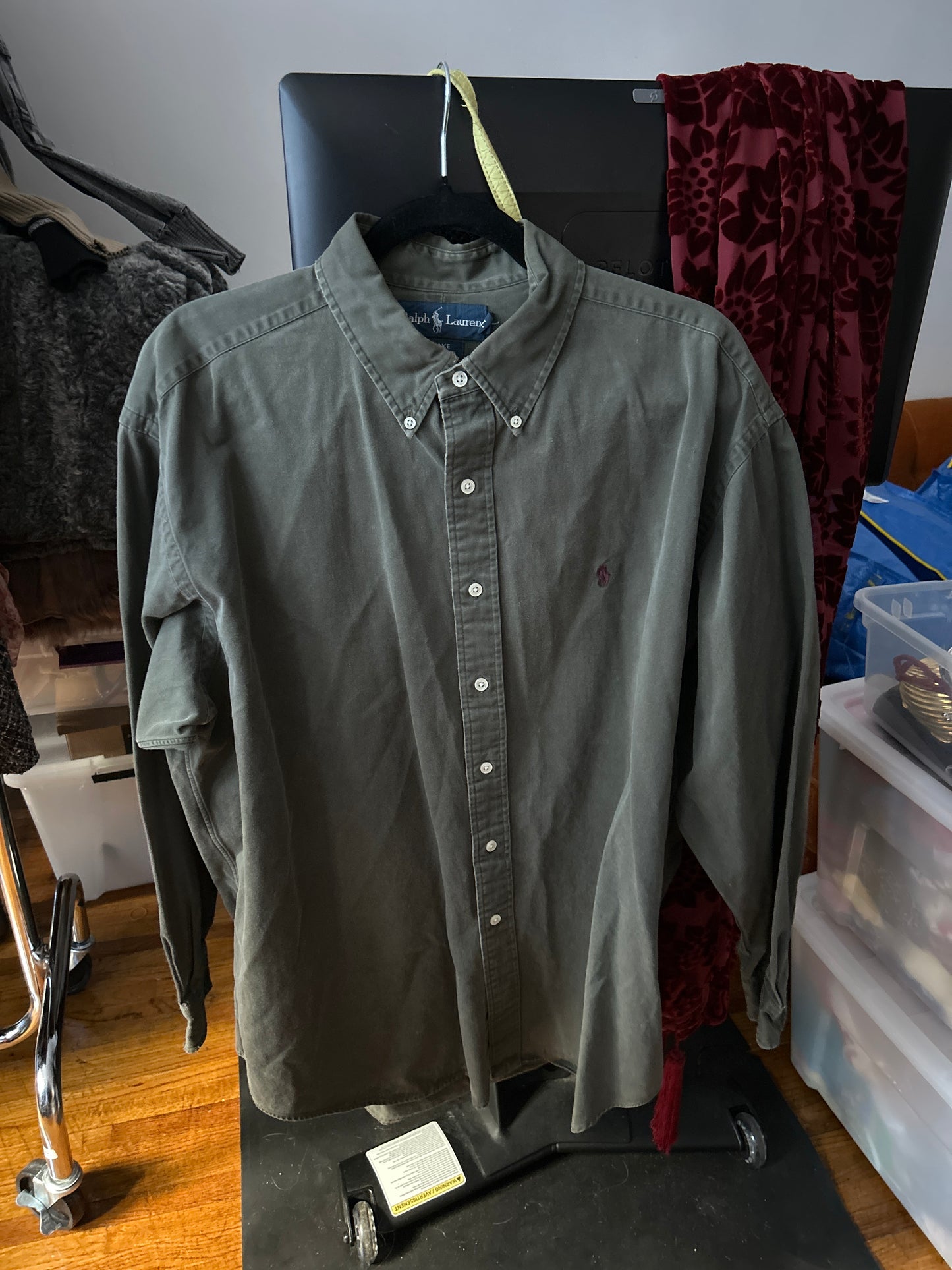 Dark green long sleeve Ralph Lauren top