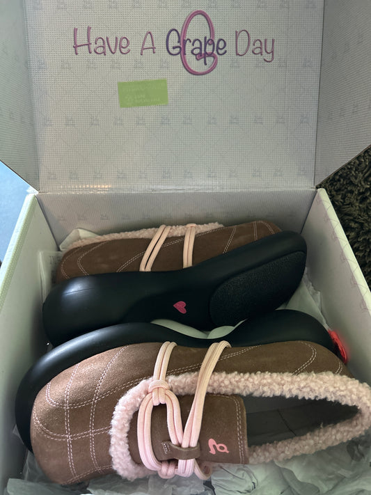 Grape brown loafers
