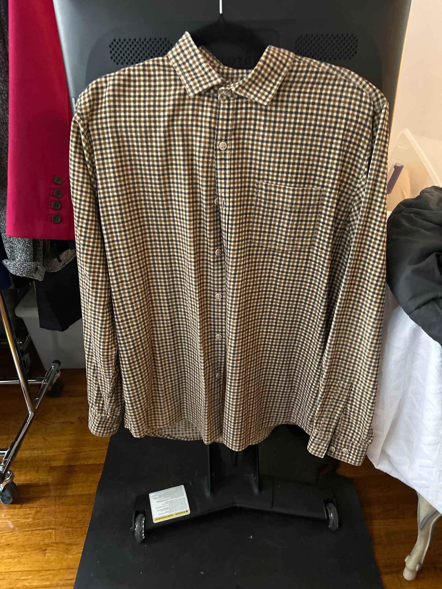 Saks Fifth Ave plaid top