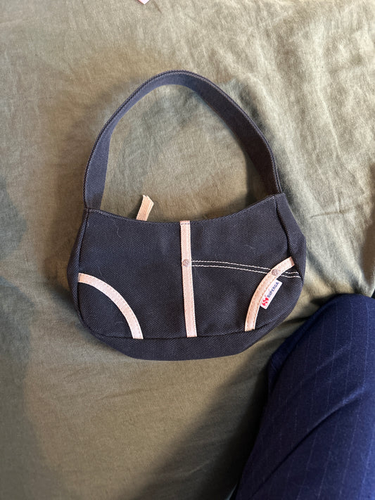 Black superga purse