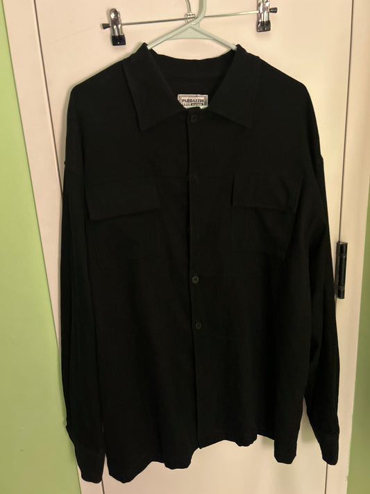 Black pardazzio button up