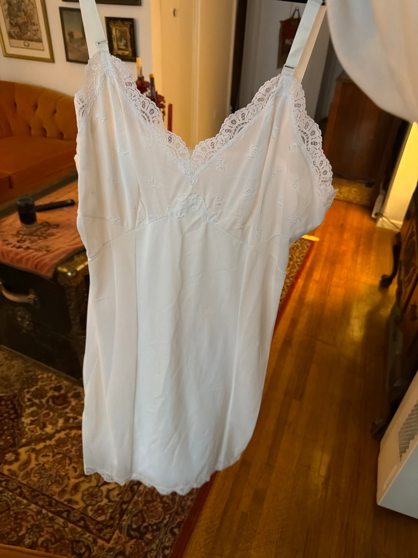 White slip dress cal