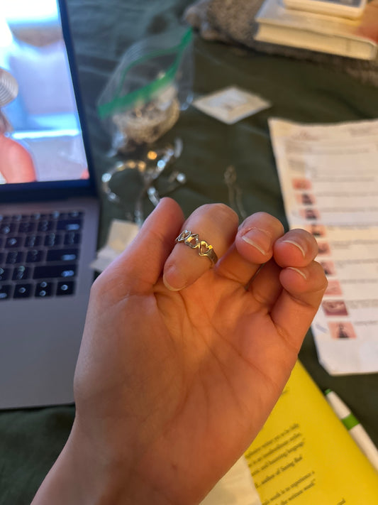 Heart ring 015094