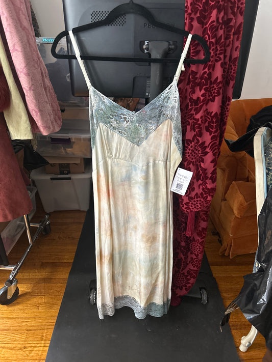 Dyed slip dress