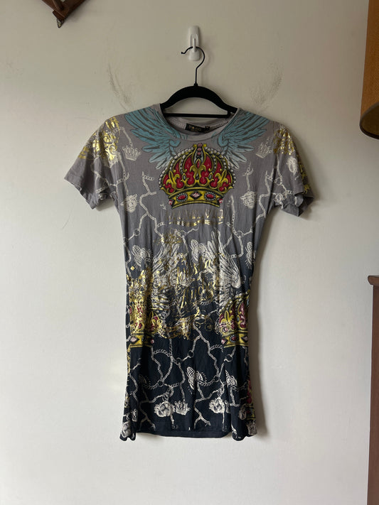 Y2K Christian Audigier Graphic T-Shirt