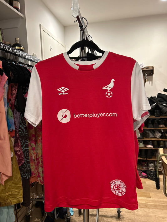 Umbro red soccer jersey