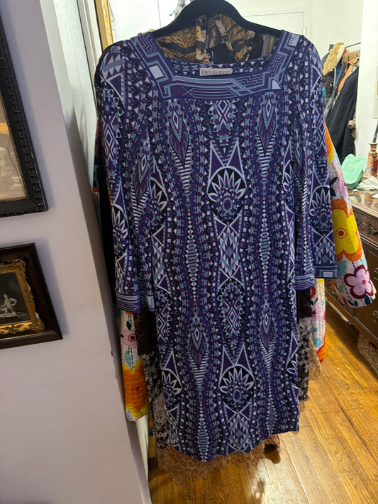 Pucci dress purple print JM23B