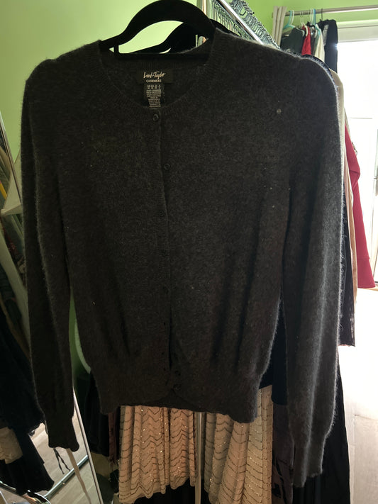 Lord & Taylor grey cardigan