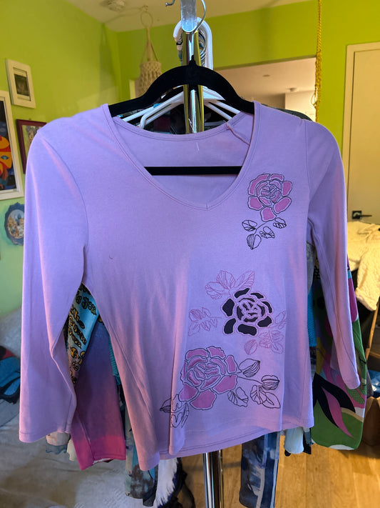 Purple rose top