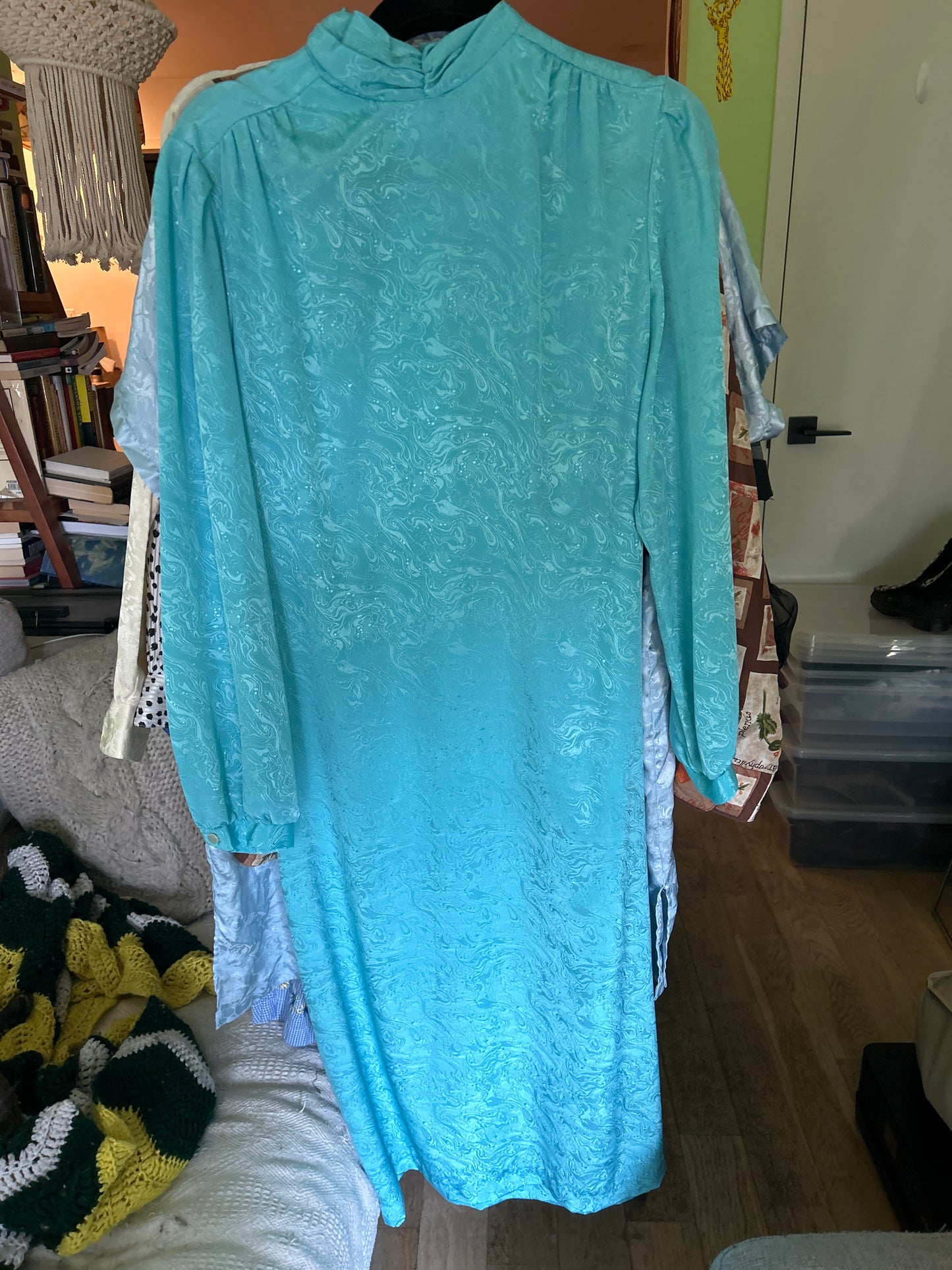 The clique blue psychedelic dress