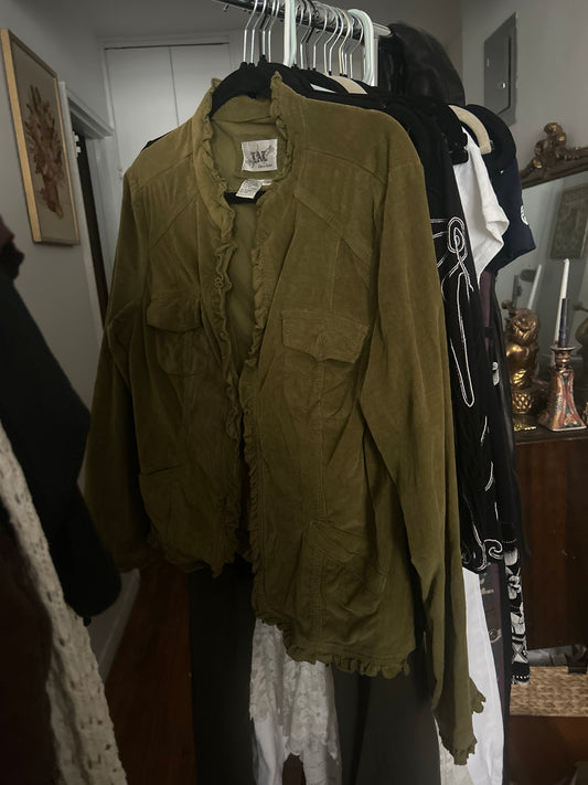 LAL green corduroy blazer
