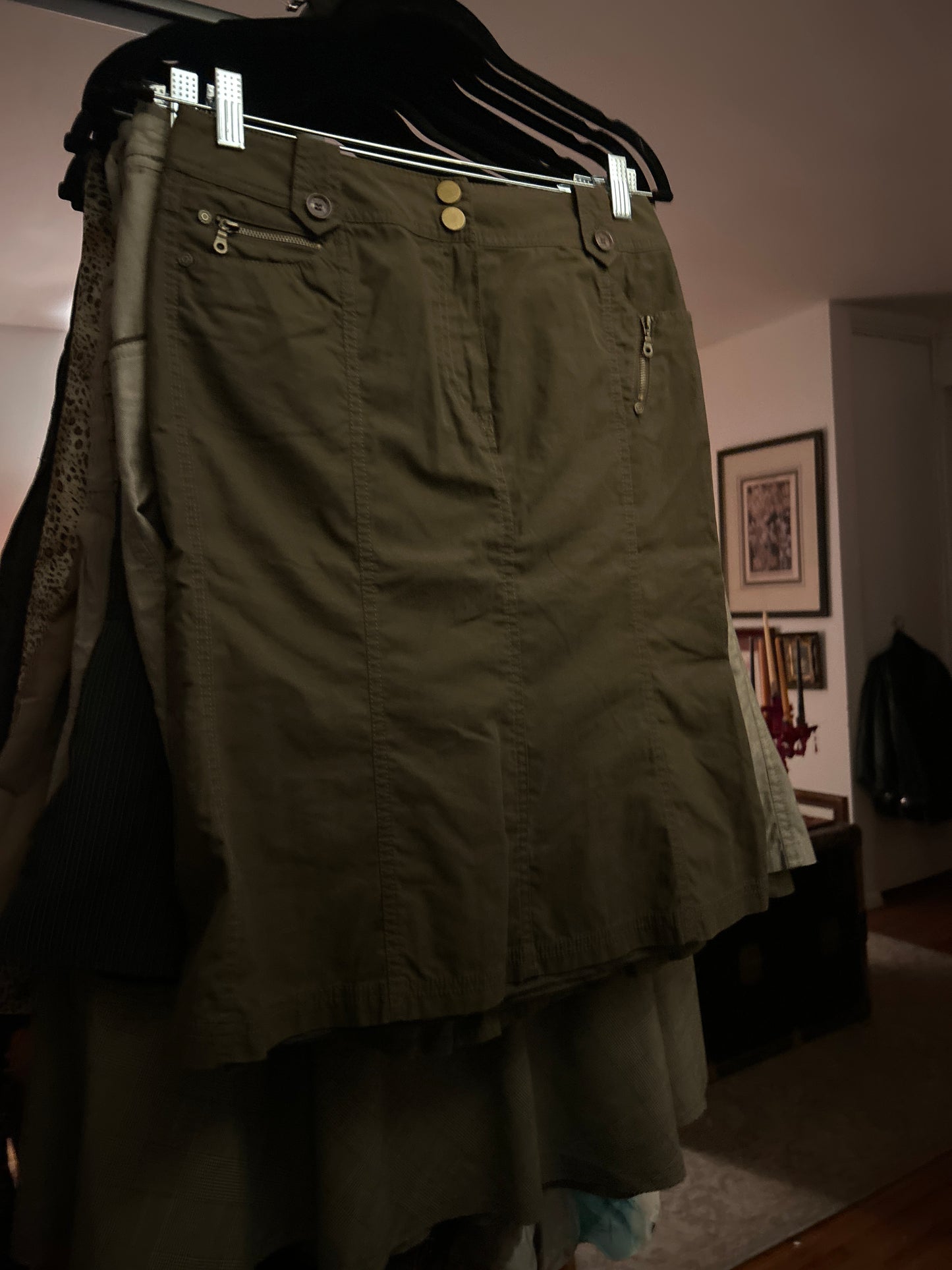 Taifun dark green skirt