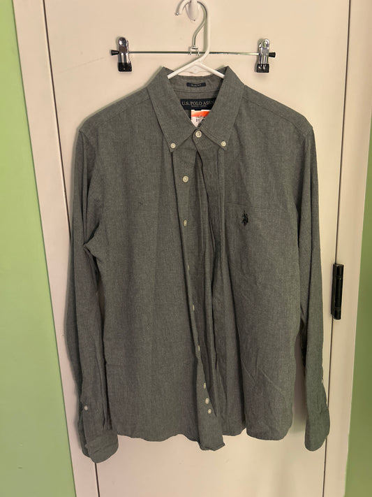 Polo grey button up