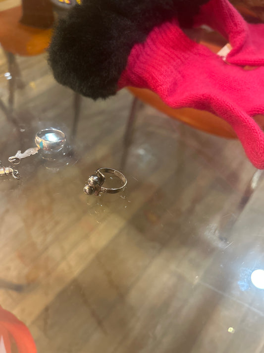Sterling designer bypass ring 01502D
