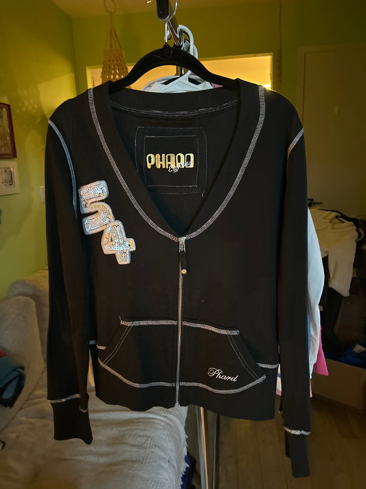 Phard v-neck zip up 015045