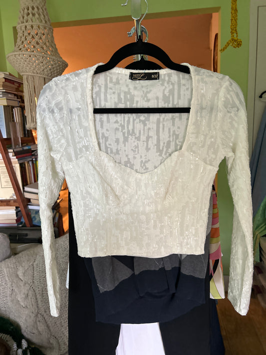 Miss L white top