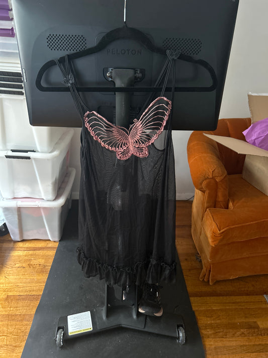 Sheer butterfly tank top