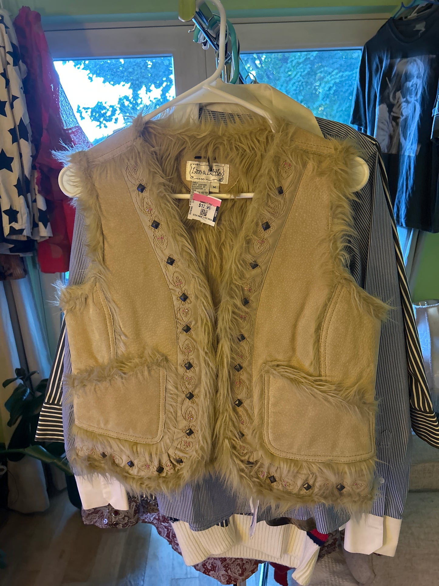 Suede vest