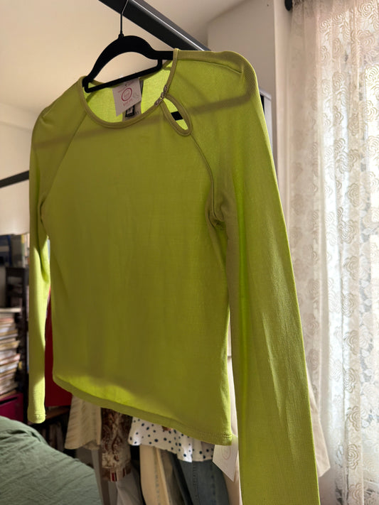 Versace Jeans Couture lime green top