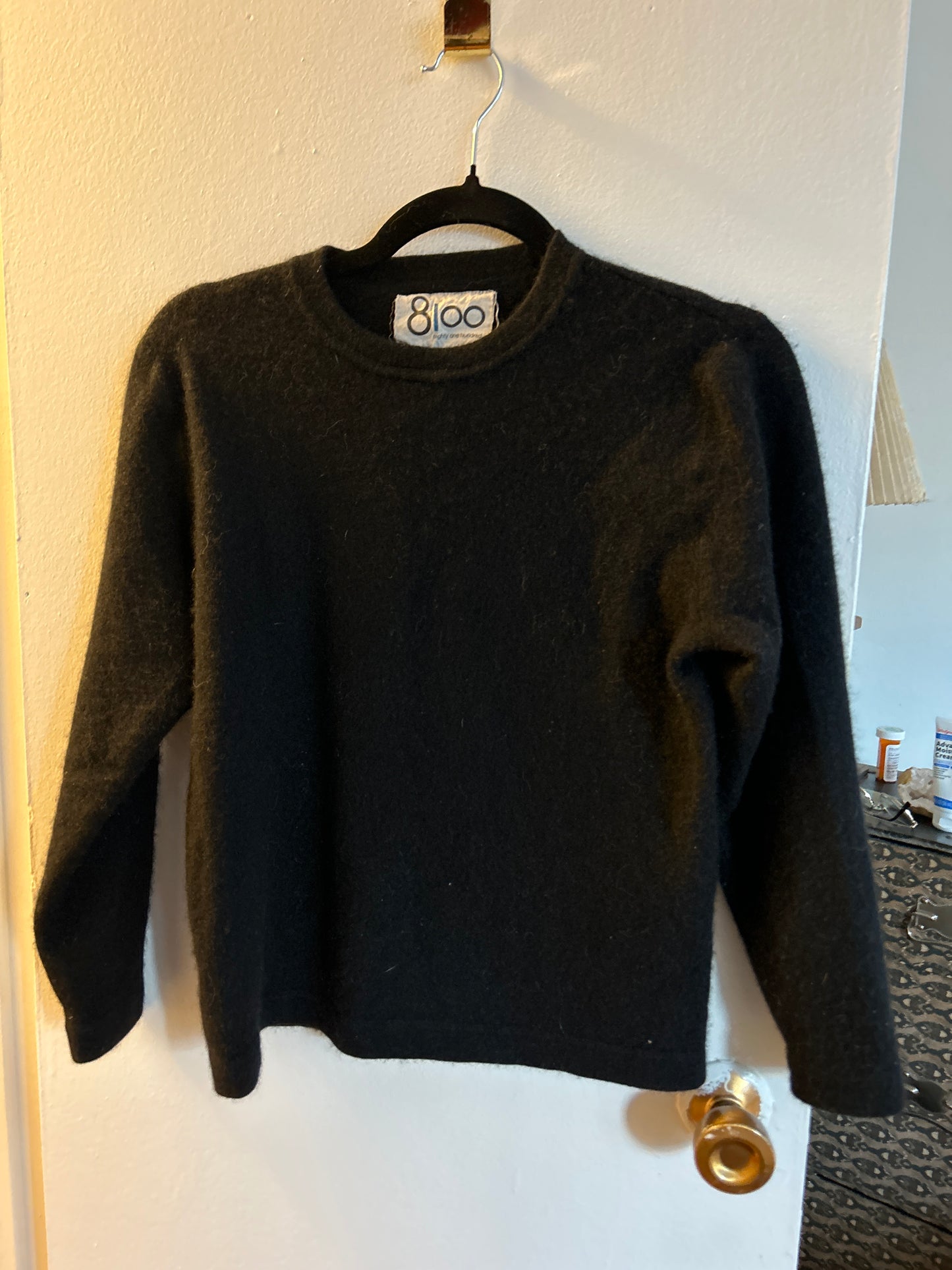 Black cashmere sweater